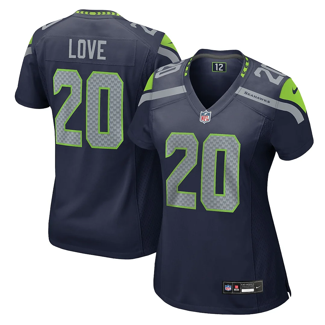 Zennovawear Julian Love Seattle Seahawks Women's Team Game Jersey - College Navy