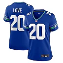 Zennovawear Julian Love Seattle Seahawks Women's Throwback Player Game Jersey - Royal