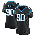 Zennovawear Julius Peppers Carolina Panthers Women's Retired Player Game Jersey - Black