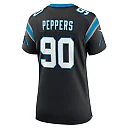 Zennovawear Julius Peppers Carolina Panthers Women's Retired Player Game Jersey - Black