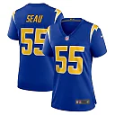 Zennovawear Junior Seau Los Angeles Chargers Women's Retired Game Jersey - Royal
