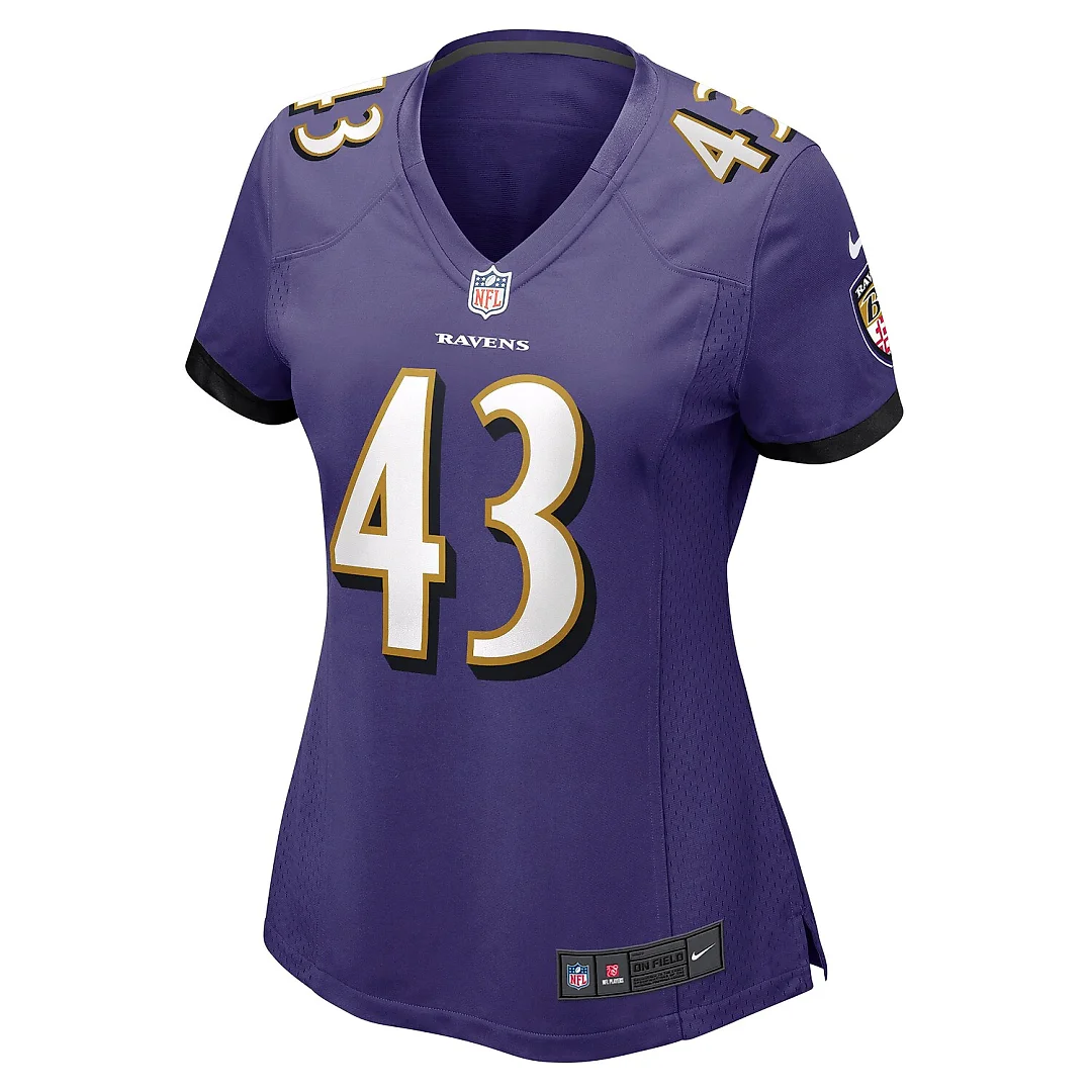 Zennovawear Justice Hill Baltimore Ravens Women's Game Jersey - Purple