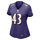 Zennovawear Justice Hill Baltimore Ravens Women's Game Jersey - Purple