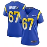 Zennovawear Justin Dedich Los Angeles Rams Women's Game Jersey - Royal