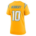 Zennovawear Justin Herbert Los Angeles Chargers Women's Alternate Charger Power Game Jersey - Gold