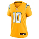 Zennovawear Justin Herbert Los Angeles Chargers Women's Alternate Charger Power Game Jersey - Gold