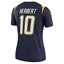 Zennovawear Justin Herbert Los Angeles Chargers Women's Alternate Super Chargers Legend Player Performance Top - Navy