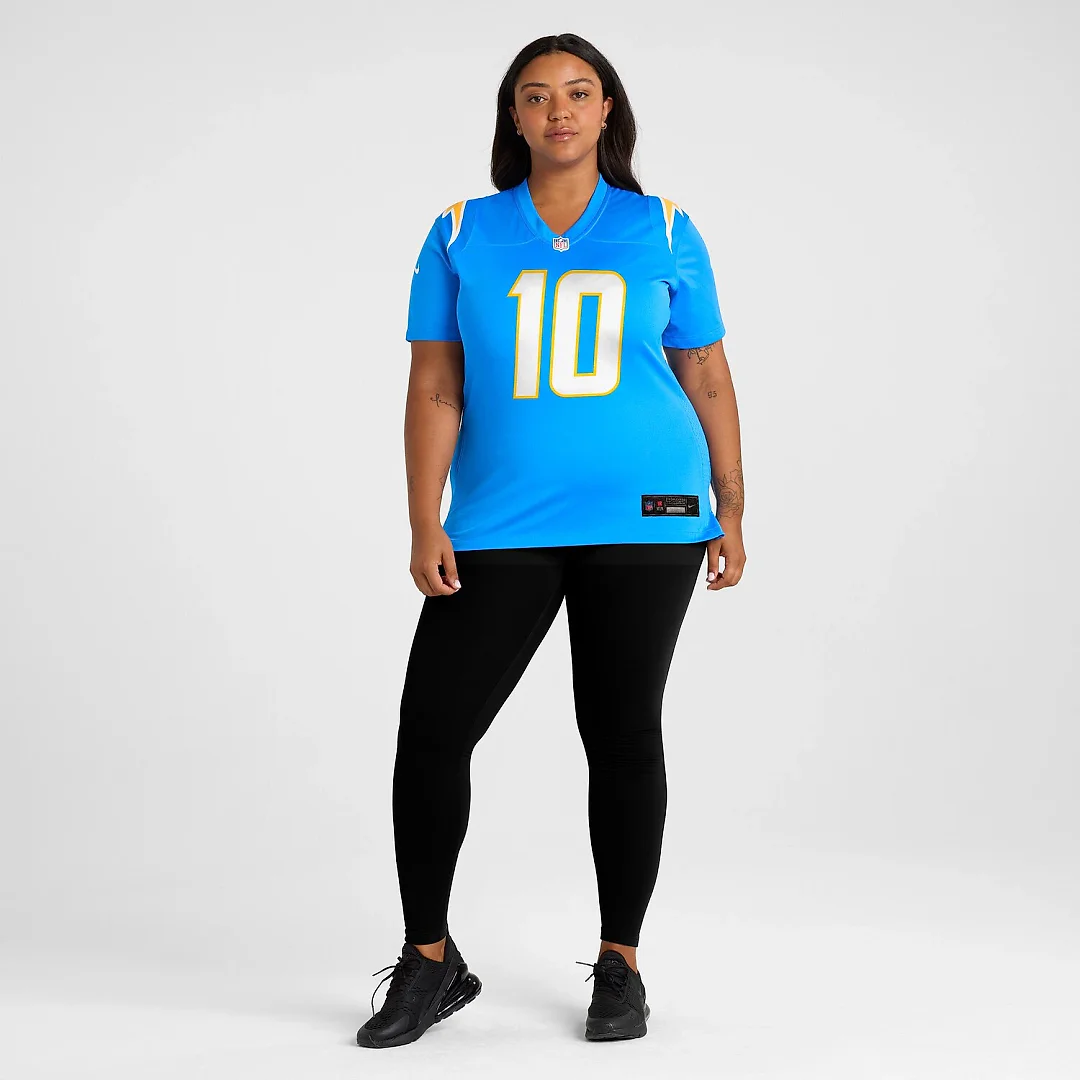 Zennovawear Justin Herbert Los Angeles Chargers Women's Player Game Jersey - Powder Blue