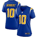 Zennovawear Justin Herbert Los Angeles Chargers Women's Game Jersey - Royal