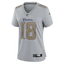 Zennovawear Justin Jefferson Minnesota Vikings Women's Atmosphere Fashion Game Jersey - Gray