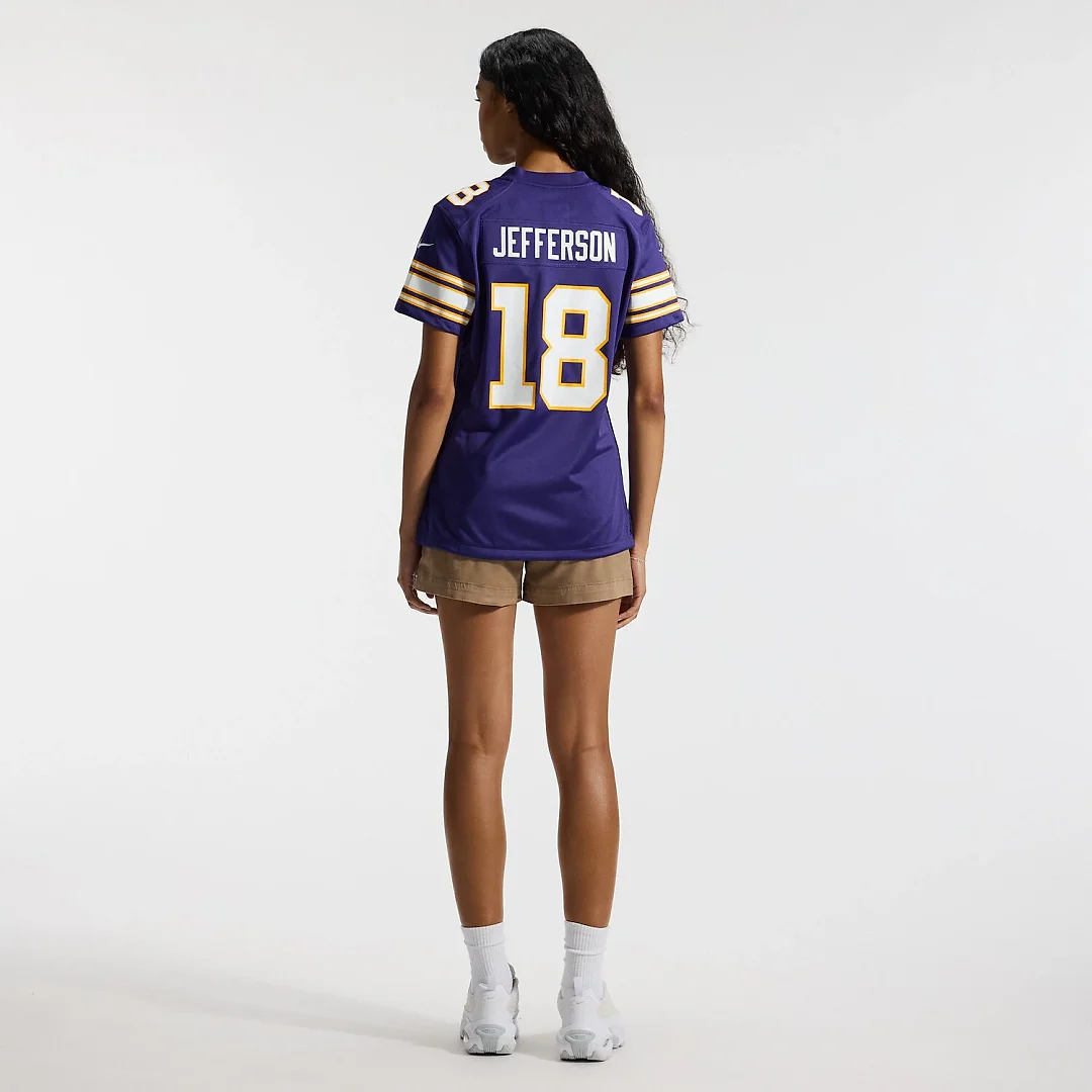 Zennovawear Justin Jefferson Minnesota Vikings Women's Player Jersey - Purple