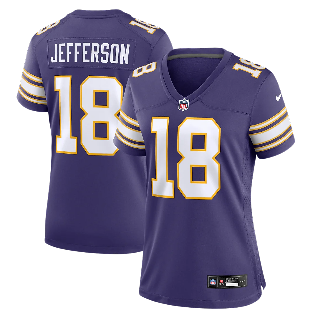 Zennovawear Justin Jefferson Minnesota Vikings Women's Player Jersey - Purple