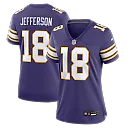 Zennovawear Justin Jefferson Minnesota Vikings Women's Player Jersey - Purple
