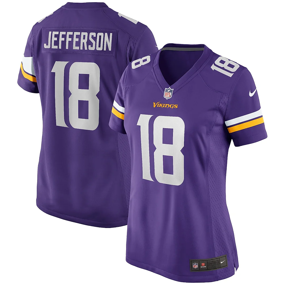 Zennovawear Justin Jefferson Minnesota Vikings Women's Game Jersey - Purple