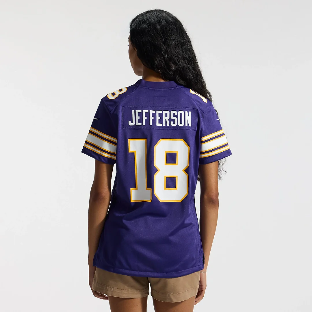 Zennovawear Justin Jefferson Minnesota Vikings Women's Player Jersey - Purple