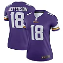 Zennovawear Justin Jefferson Minnesota Vikings Women's Legend Player Performance Top - Purple