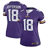 Zennovawear Justin Jefferson Minnesota Vikings Women's Legend Player Performance Top - Purple