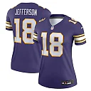 Zennovawear Justin Jefferson Minnesota Vikings Women's Alternate Legend Player Performance Top - Purple