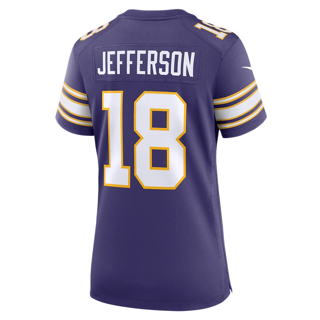 Zennovawear Justin Jefferson Minnesota Vikings Women's Player Jersey - Purple