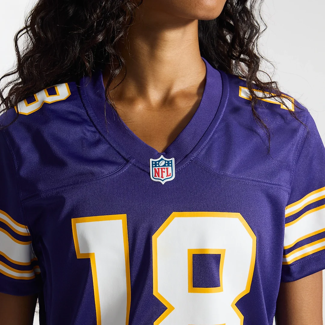 Zennovawear Justin Jefferson Minnesota Vikings Women's Player Jersey - Purple
