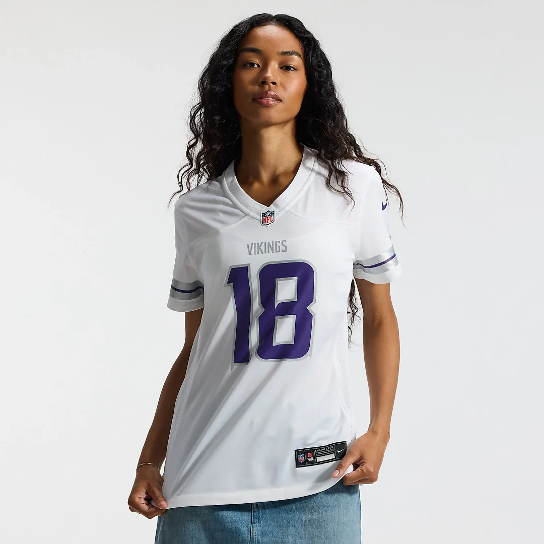 Zennovawear Justin Jefferson Minnesota Vikings Women's Alternate Game Player Jersey - White