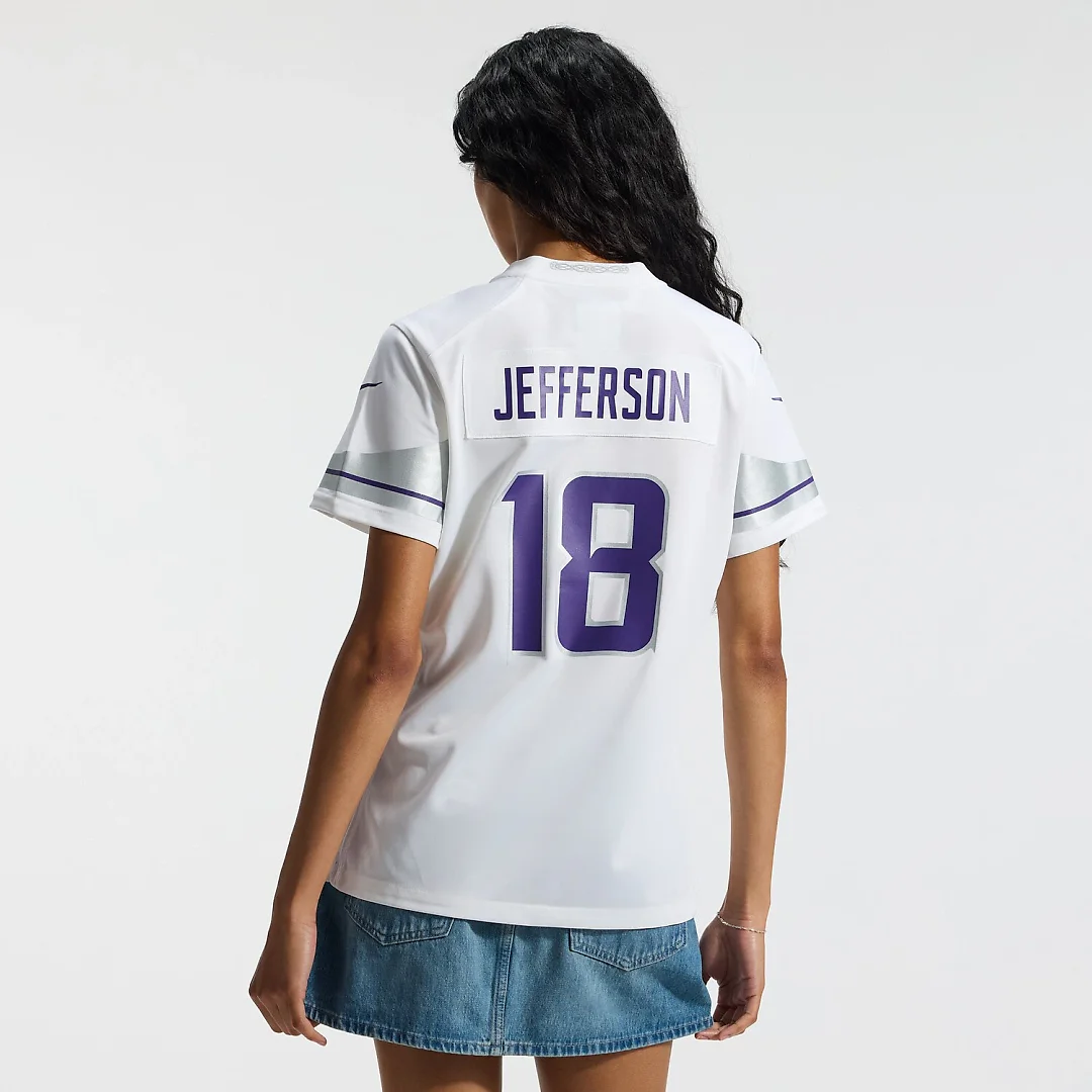 Zennovawear Justin Jefferson Minnesota Vikings Women's Alternate Game Player Jersey - White