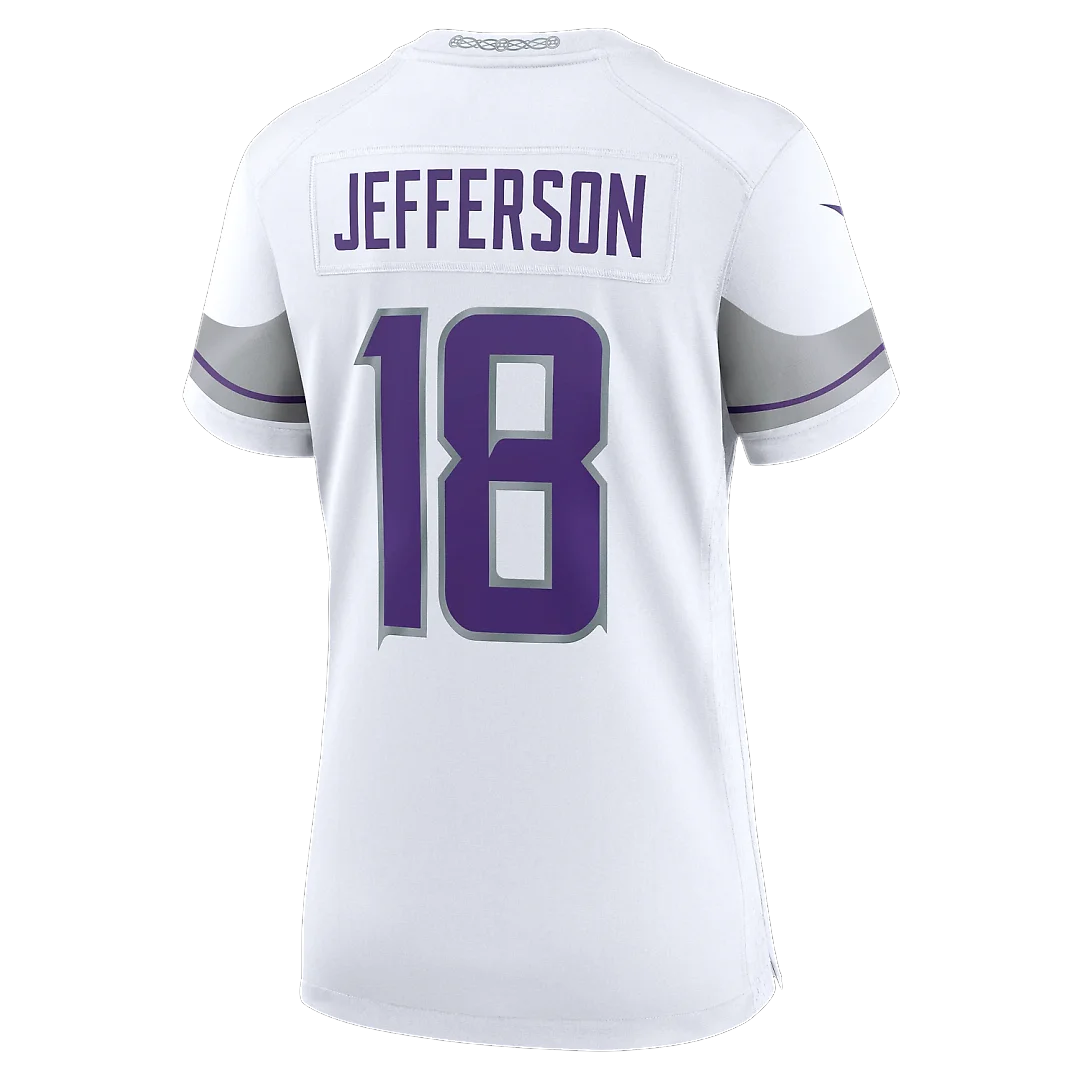 Zennovawear Justin Jefferson Minnesota Vikings Women's Alternate Game Player Jersey - White