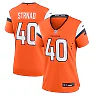 Zennovawear Justin Strnad Denver Broncos Women's Team Game Jersey - Orange