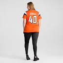 Zennovawear Justin Strnad Denver Broncos Women's Team Game Jersey - Orange