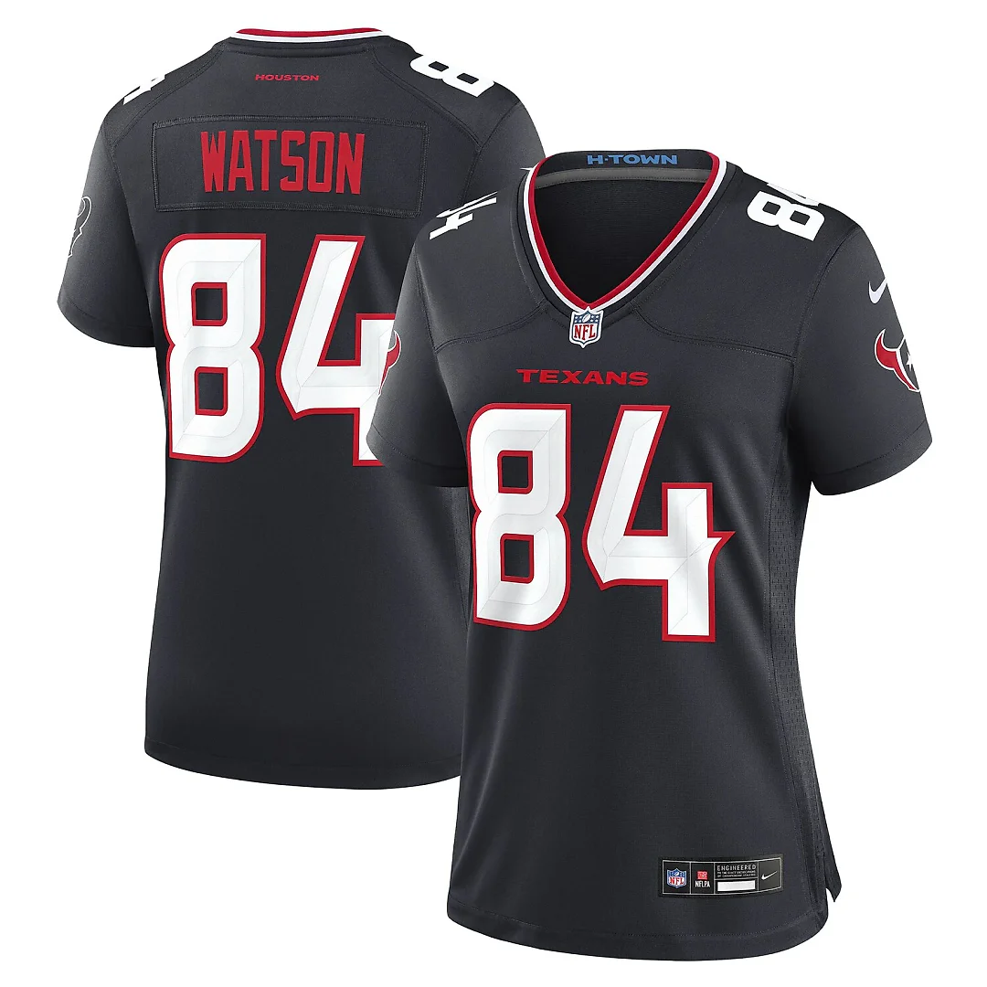 Zennovawear Justin Watson Houston Texans Women's Team Game Jersey - Navy