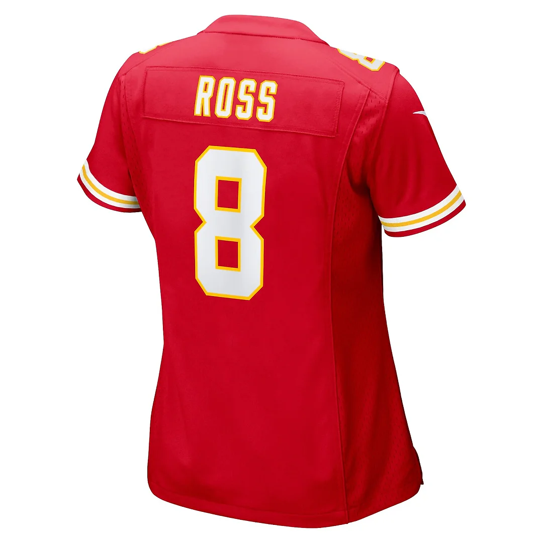 Zennovawear Justyn Ross Kansas City Chiefs Women's Home Game Player Jersey - Red