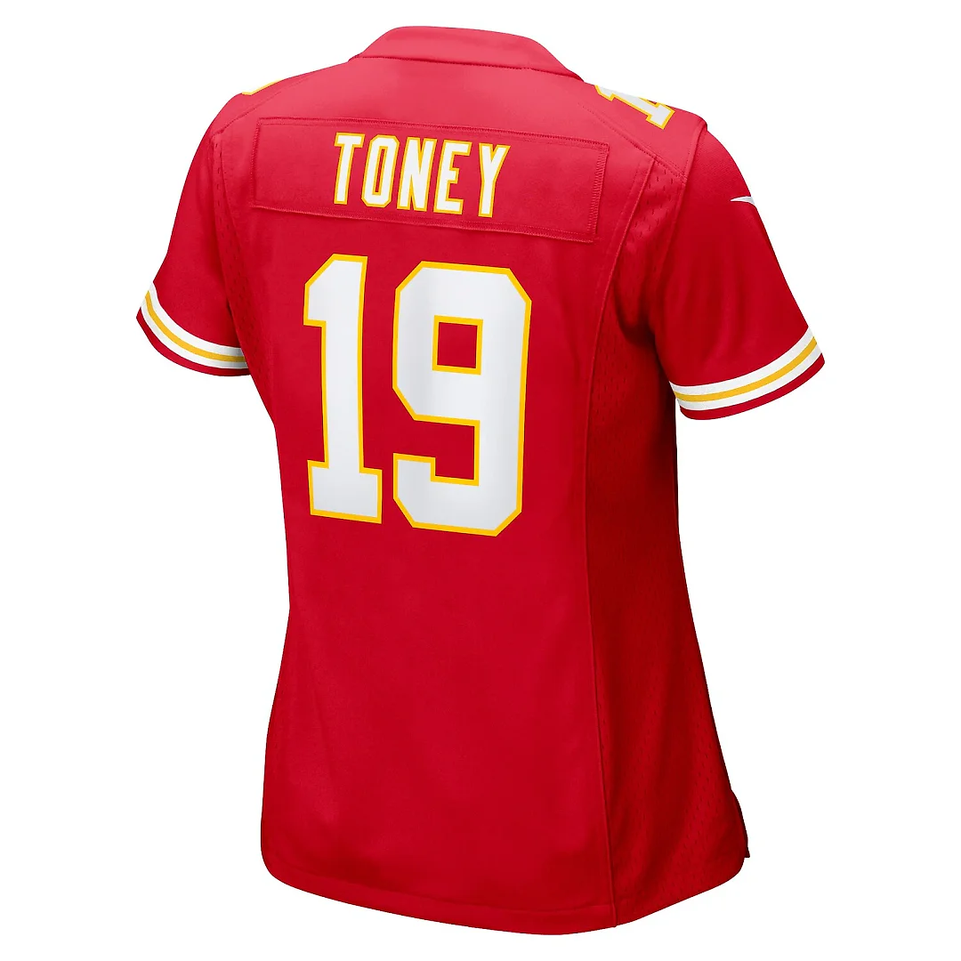 Zennovawear Kadarius Toney Kansas City Chiefs Women's Game Player Jersey - Red