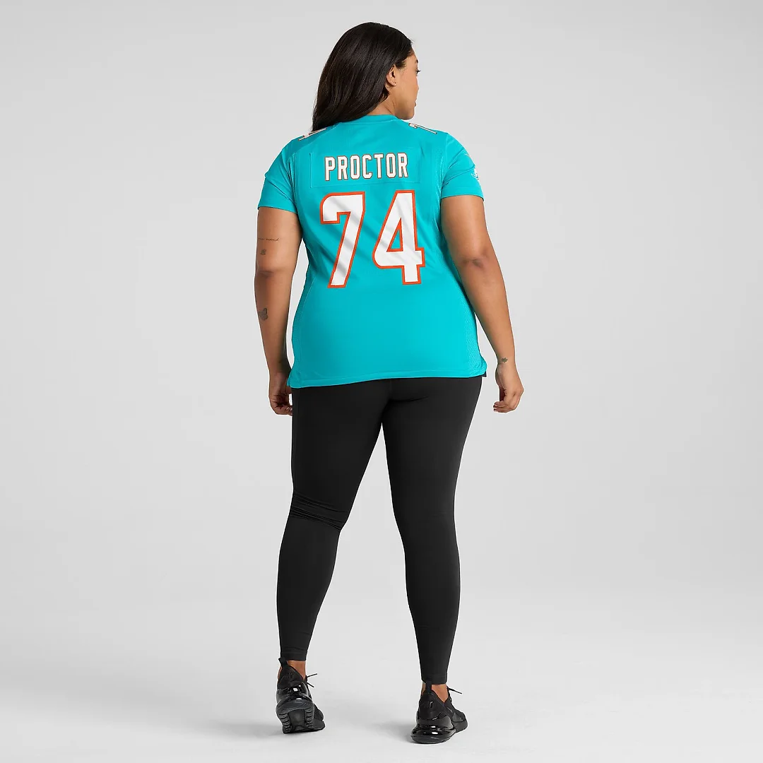Zennovawear Kadyn Proctor Miami Dolphins Women's Team Game Jersey - Aqua