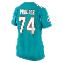 Zennovawear Kadyn Proctor Miami Dolphins Women's Team Game Jersey - Aqua