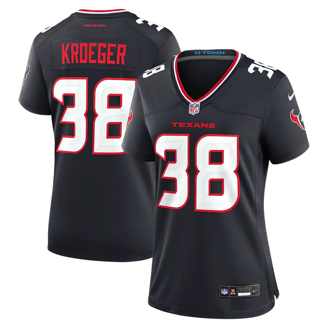 Zennovawear Kai Kroeger Houston Texans Women's Team Game Jersey - Navy