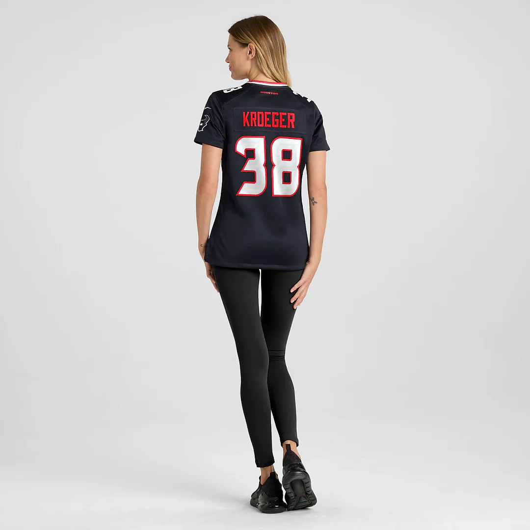 Zennovawear Kai Kroeger Houston Texans Women's Team Game Jersey - Navy