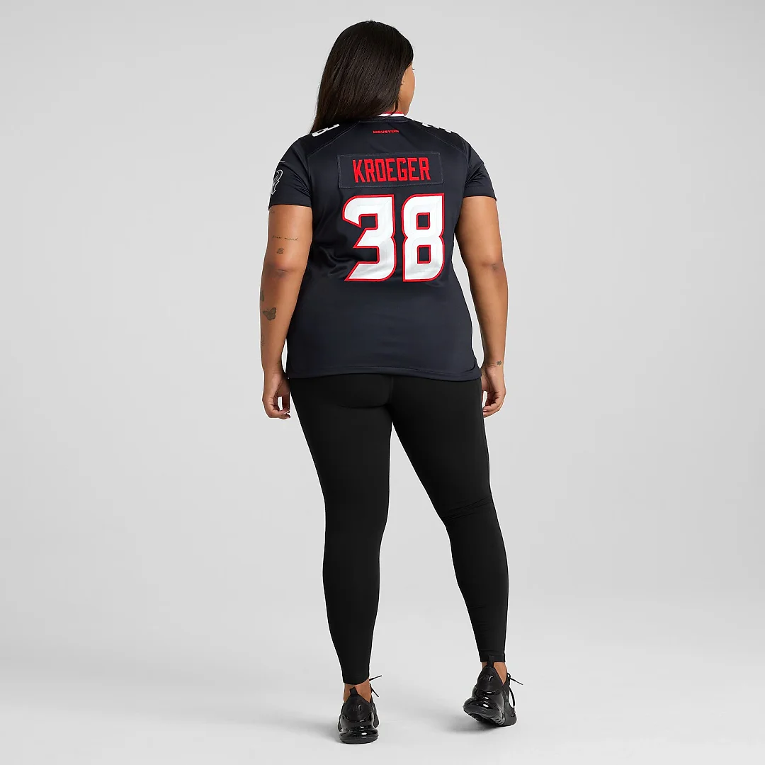 Zennovawear Kai Kroeger Houston Texans Women's Team Game Jersey - Navy