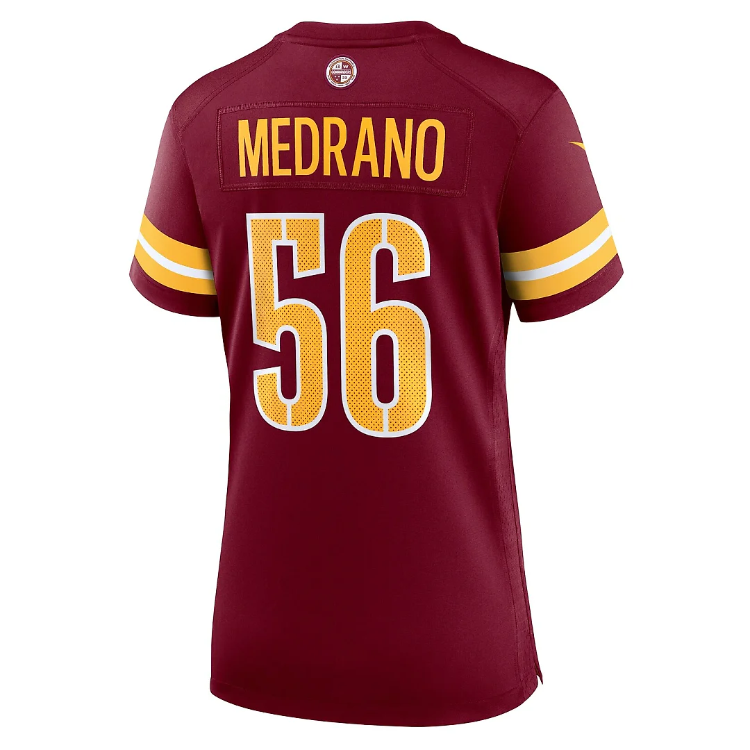 Zennovawear Kain Medrano Washington Commanders Women's Team Game Jersey - Burgundy
