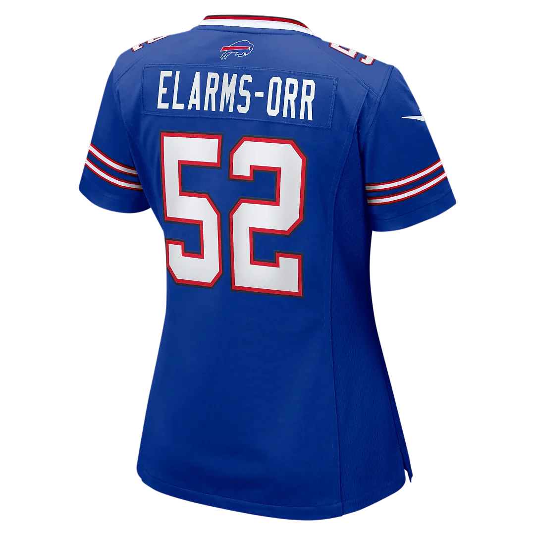 Zennovawear Kaleb Elarms-Orr Buffalo Bills Women's Team Game Jersey - Royal