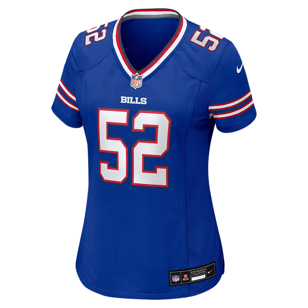 Zennovawear Kaleb Elarms-Orr Buffalo Bills Women's Team Game Jersey - Royal