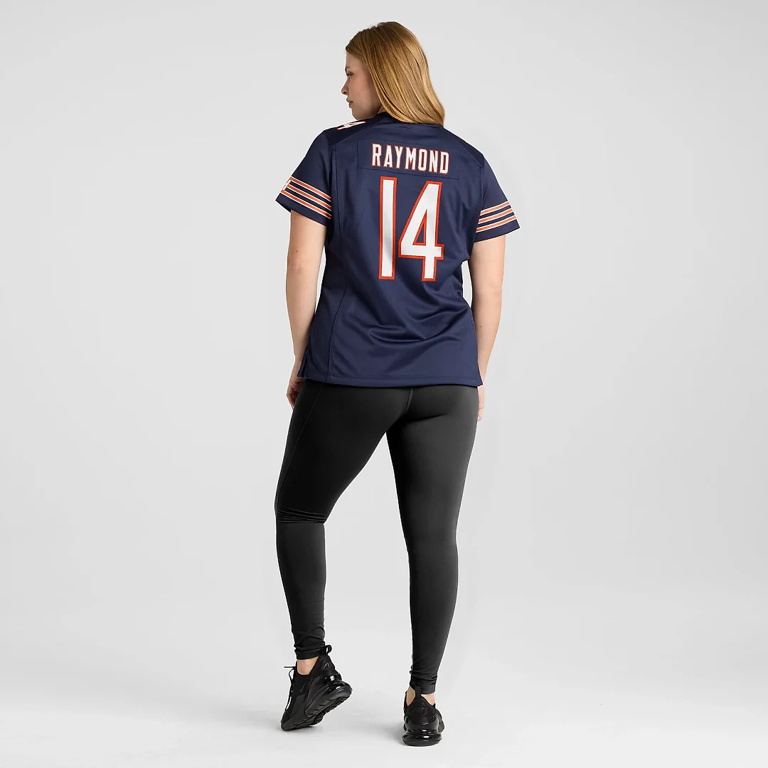 Zennovawear Kalif Raymond Chicago Bears Women's Team Game Jersey - Navy