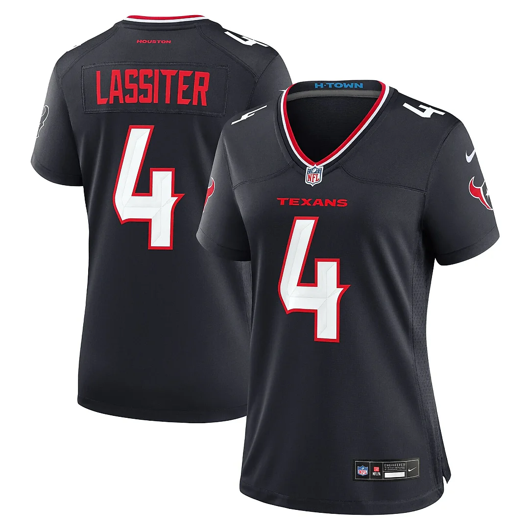 Zennovawear Kamari Lassiter Houston Texans Women's Team Game Jersey - Navy