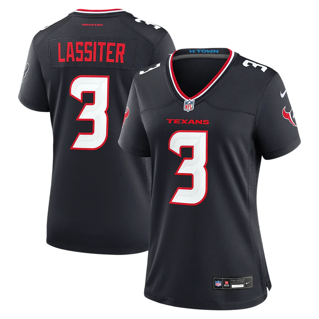 Zennovawear Kamari Lassiter Houston Texans Women's Team Game Jersey - Navy