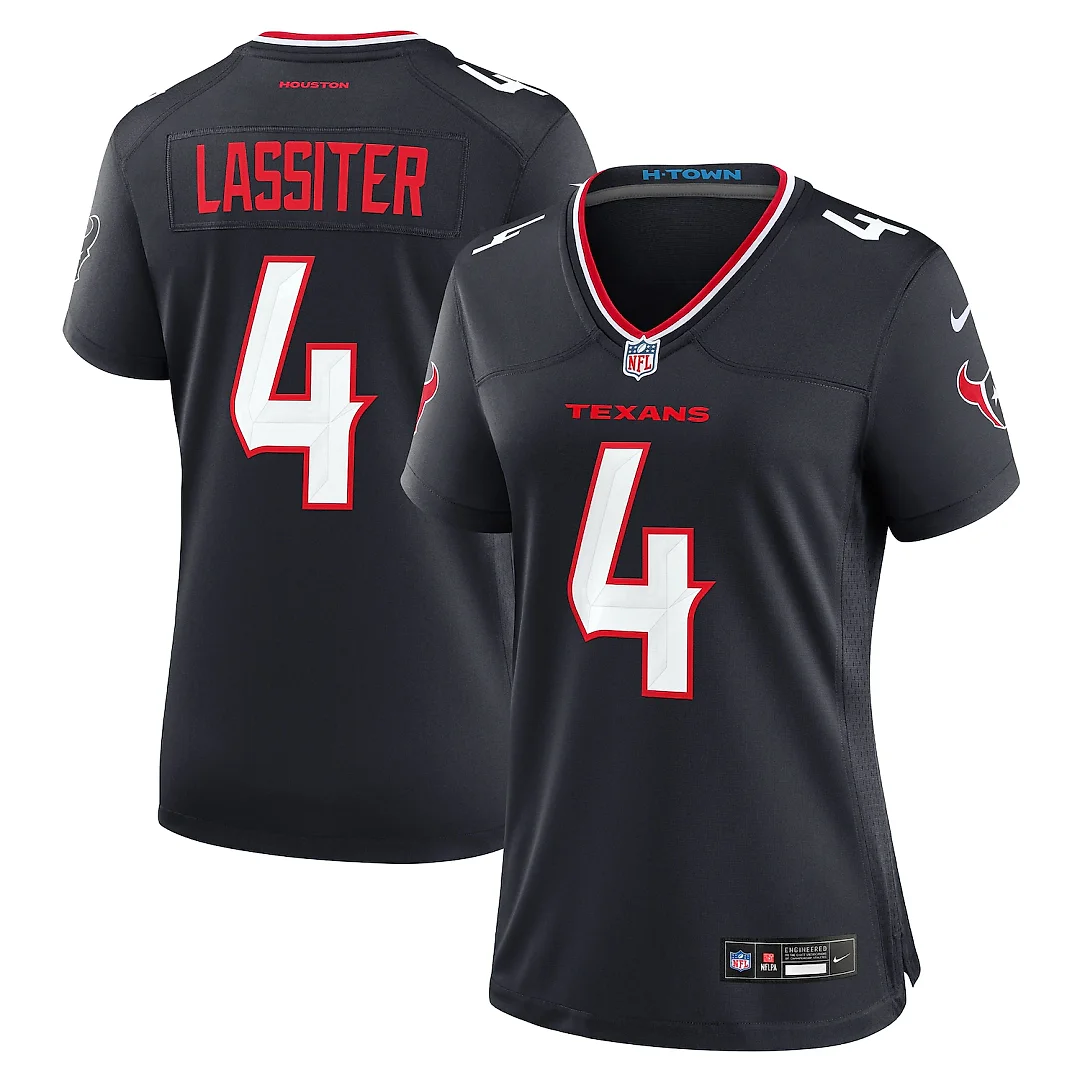 Zennovawear Kamari Lassiter Houston Texans Women's Team Game Jersey - Navy