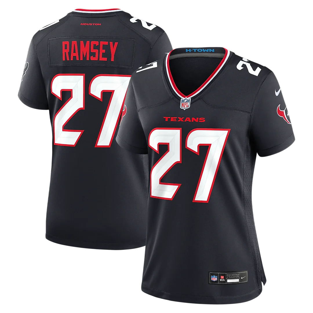 Zennovawear Kamari Ramsey Houston Texans Women's Team Game Jersey - Navy