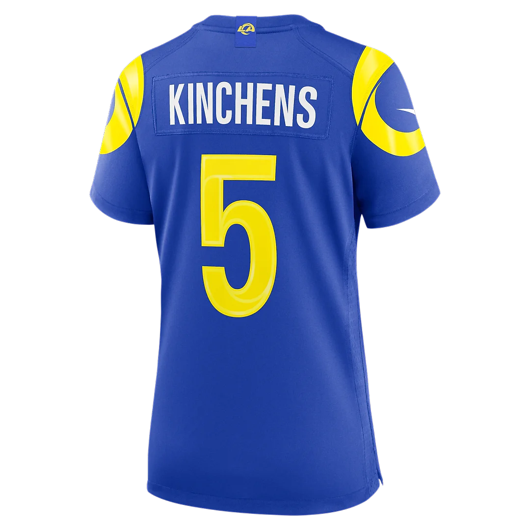 Zennovawear Kamren Kinchens Los Angeles Rams Women's Team Game Jersey - Royal