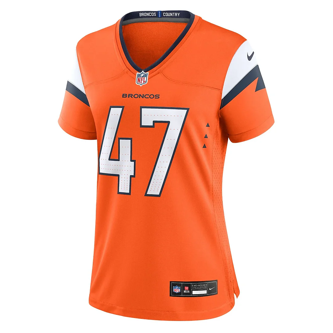 Zennovawear Karene Reid Denver Broncos Women's Team Game Jersey - Orange