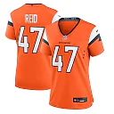 Zennovawear Karene Reid Denver Broncos Women's Team Game Jersey - Orange