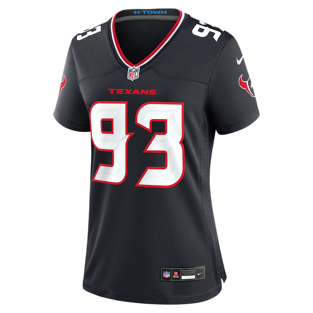Zennovawear Kayden McDonald Houston Texans Women's Team Game Jersey - Navy