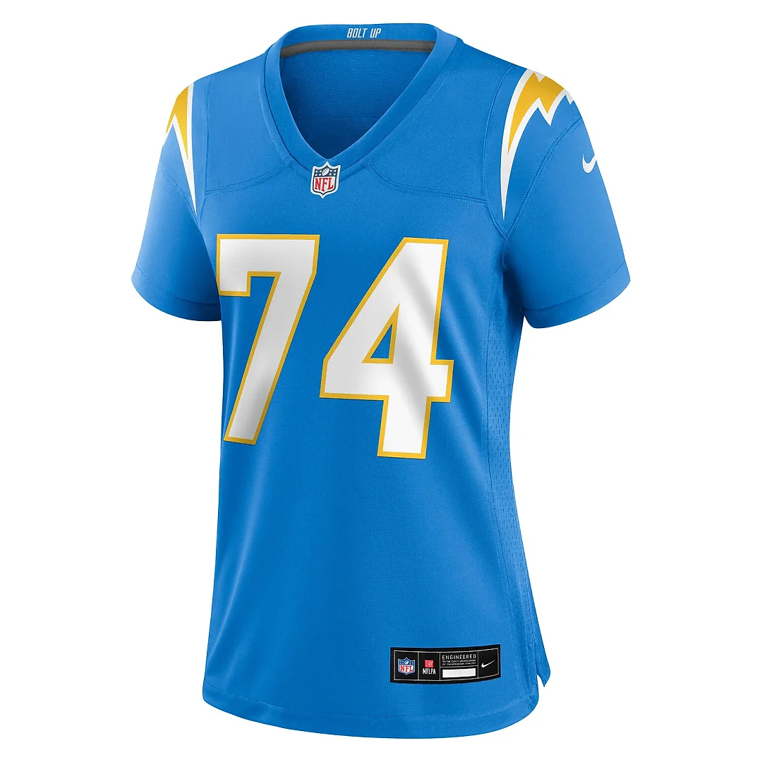 Zennovawear Kayode Awosika Los Angeles Chargers Women's Team Game Jersey - Powder Blue